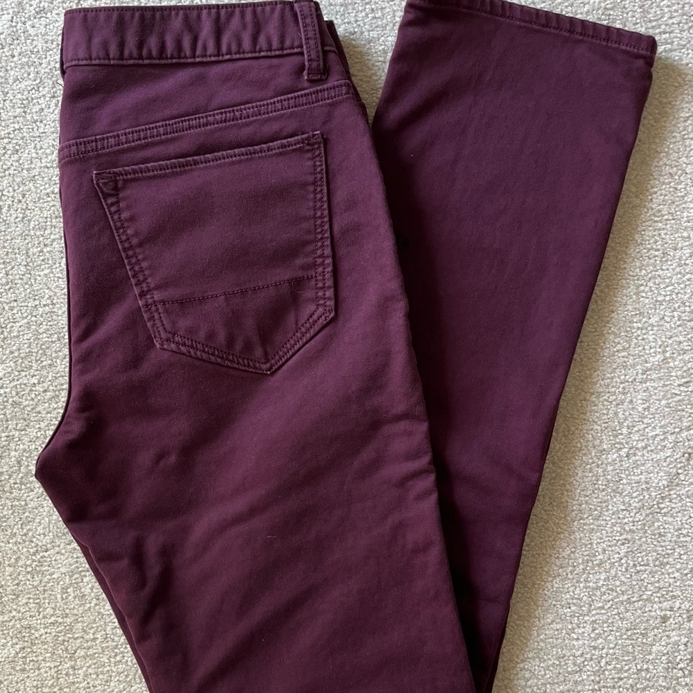 Men's Banana Republic Travel Jean - Maroon 32 x 32